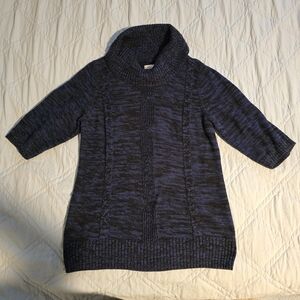 Kim Rogers Blue Cowl Neck Sweater